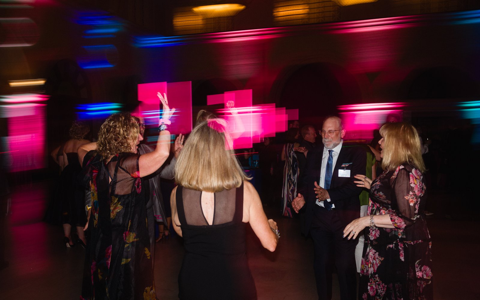 Dancing at the after party of Fanfare for the Guthrie 2026 (Joe Dammel)