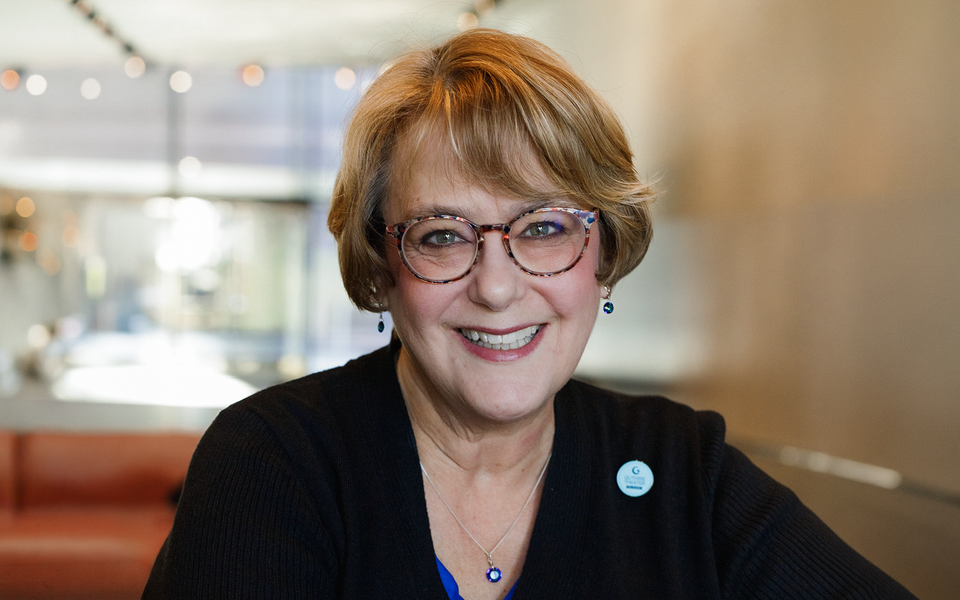 A headshot of donor Anne Louise Liska at the Guthrie.