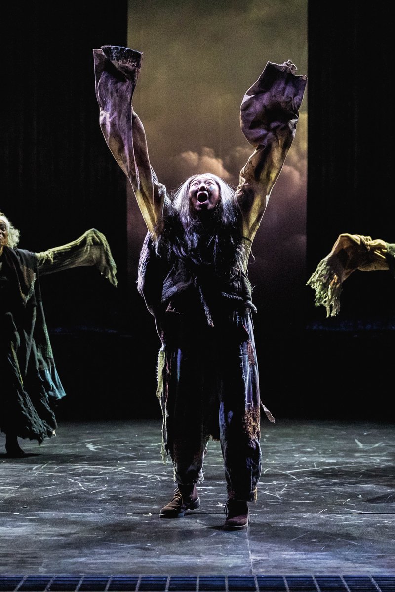 Regina Marie Williams, Sun Mee Chomet and John Catron in MACBETH (Dan Norman)
