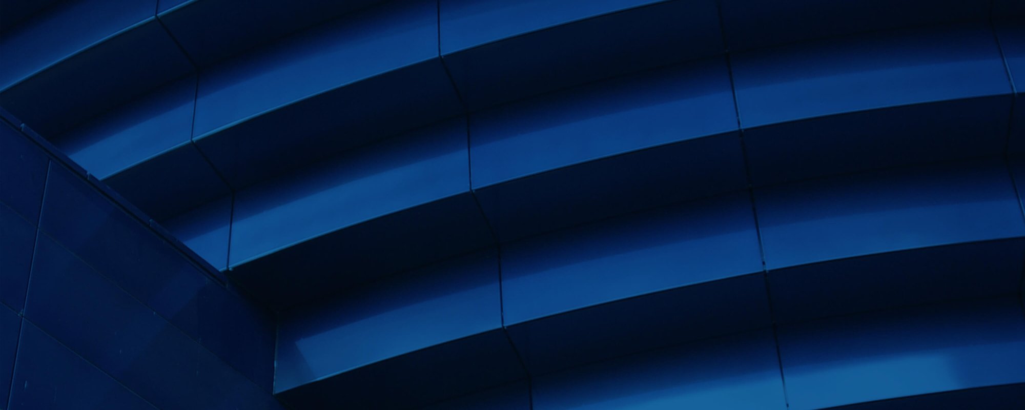 The exterior of the Guthrie building showing blue steps on the side of the building.