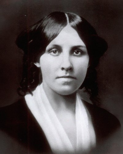 A headshot of Louisa May Alcott