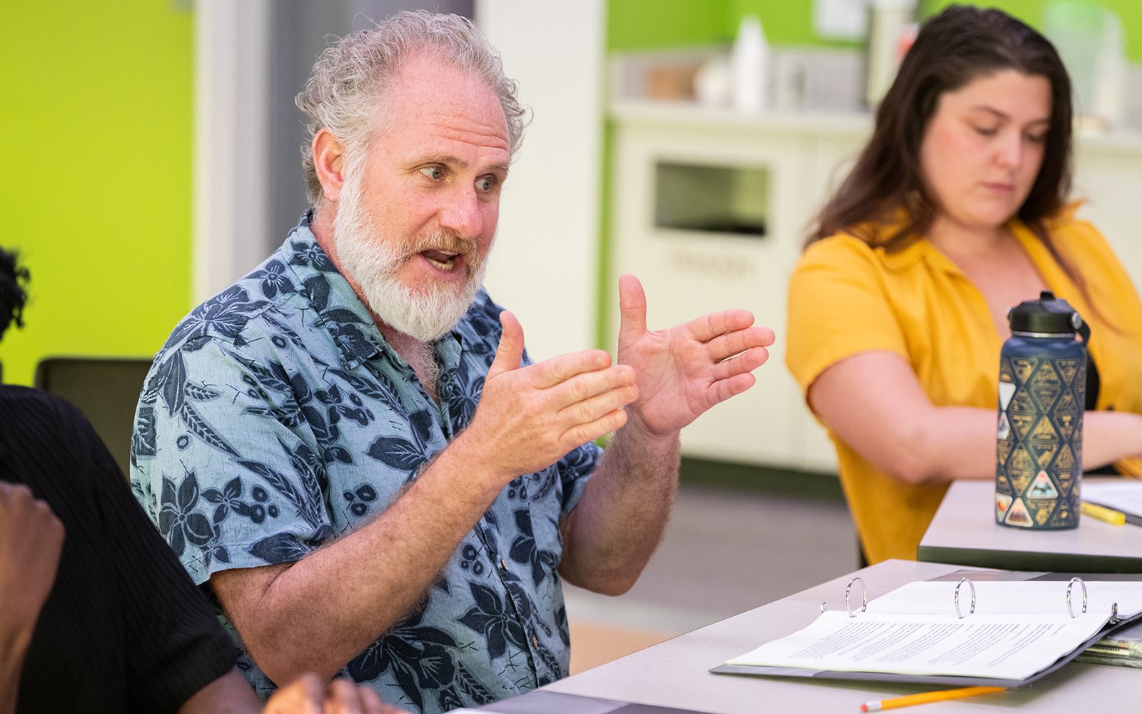 Remy Auberjonois during a rehearsal for North Star (Jayme Halbritter)