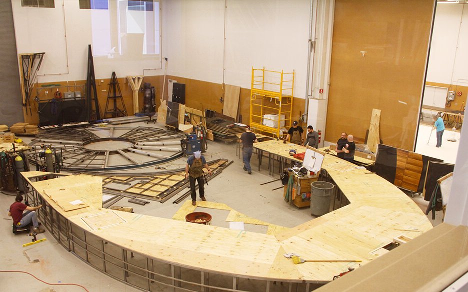Our artisans build and paint scenery for each production in our onsite scene shop that spans 20,000 square feet