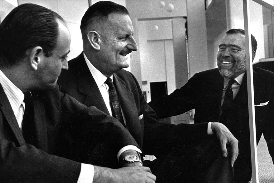 Peter Zeisler, Sir Tyrone Guthrie and Oliver Rea