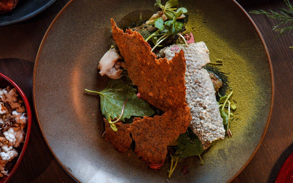 A meat dish from Indigena by Owamni